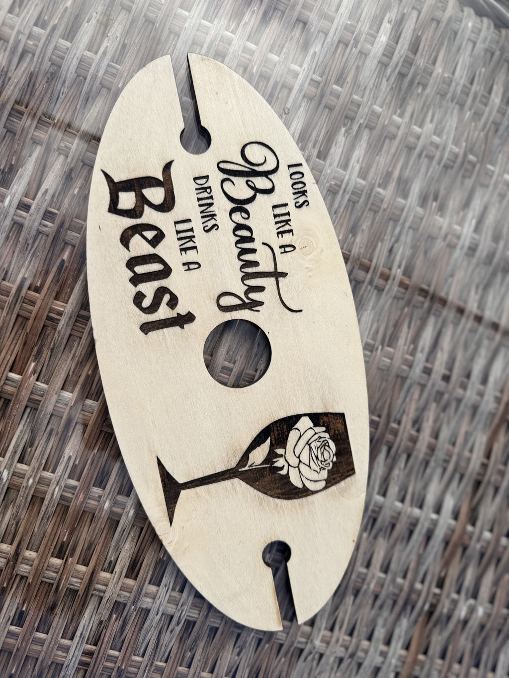 Beauty & Beast vinglassholder