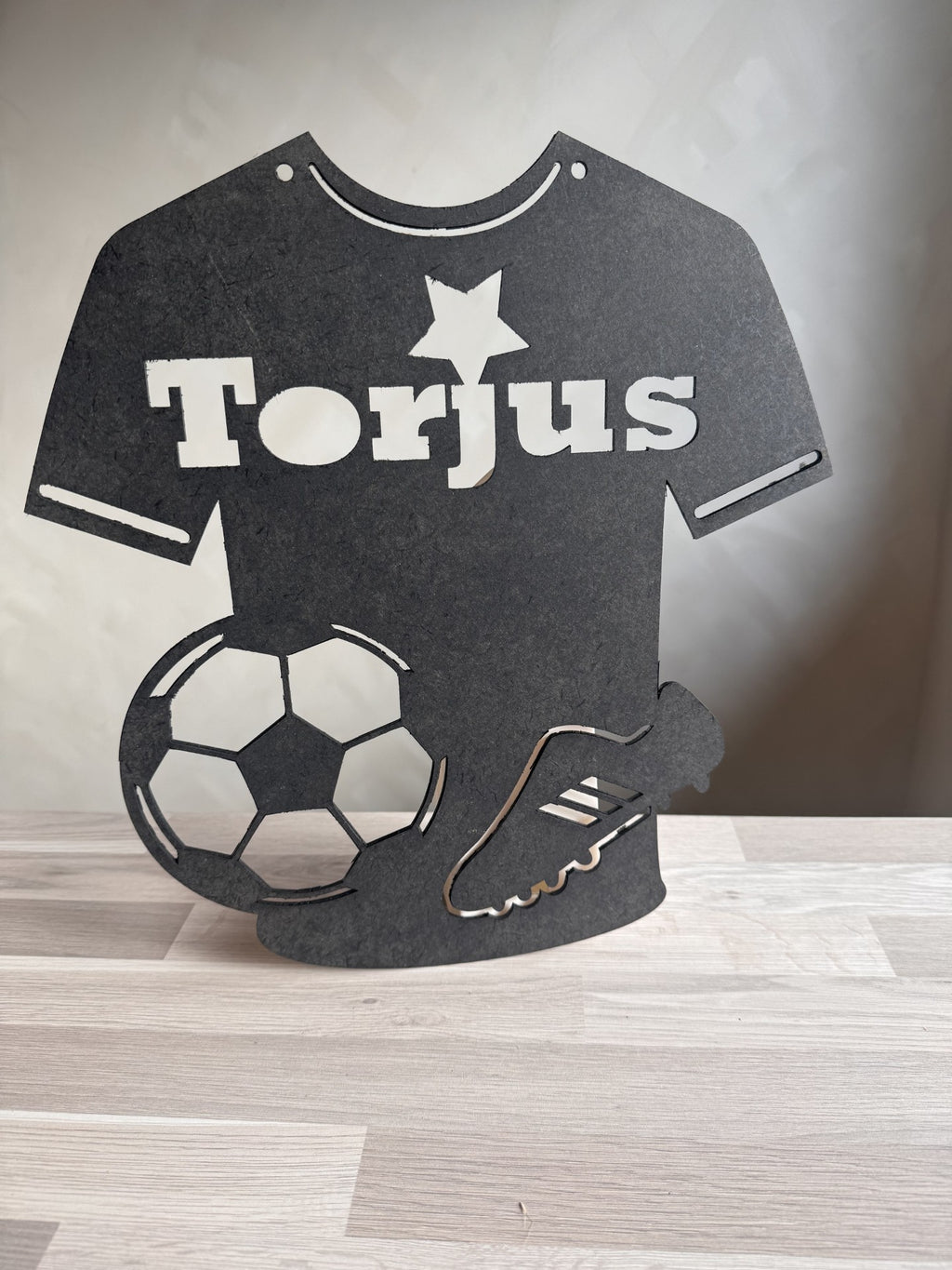 Fotballskjorte skilt
