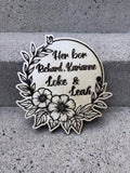Blomst Her bor skilt