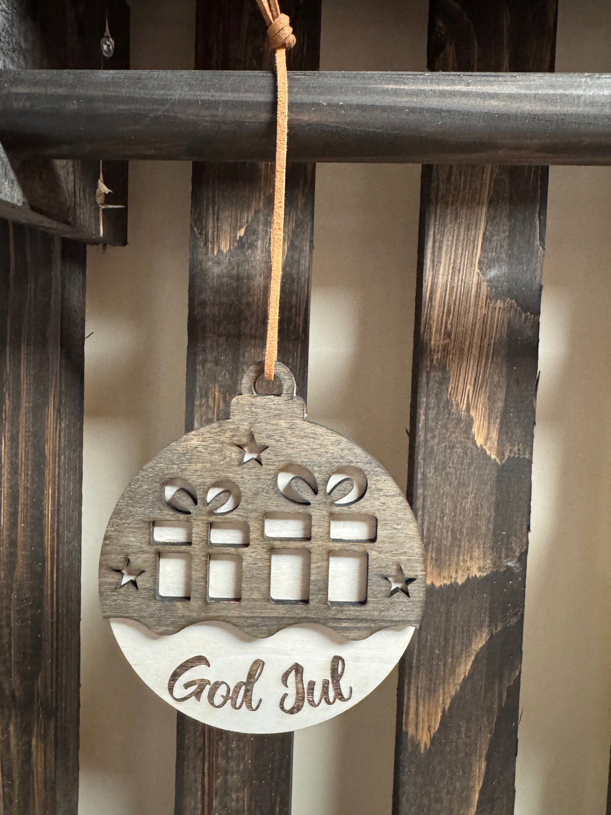 Julekuler i tre - God Jul! Velg mellom 9 fine motiv