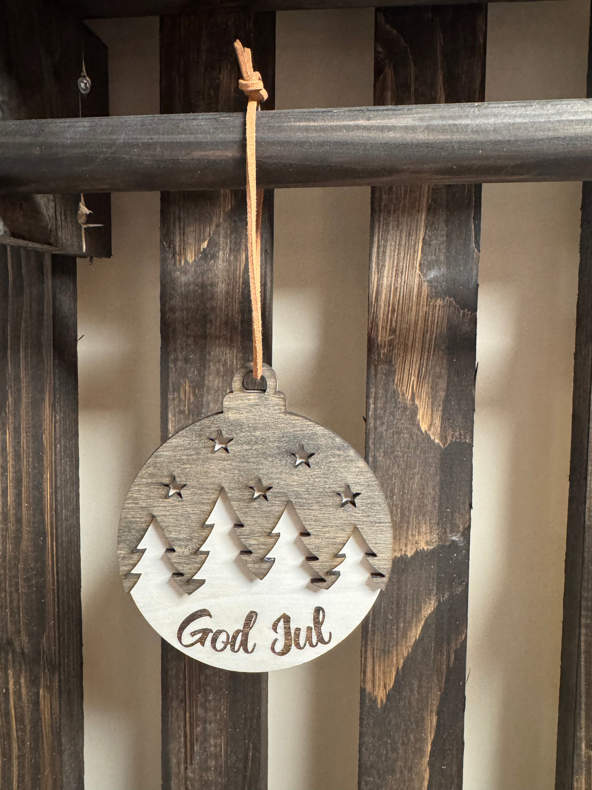 Julekuler i tre - God Jul! Velg mellom 9 fine motiv