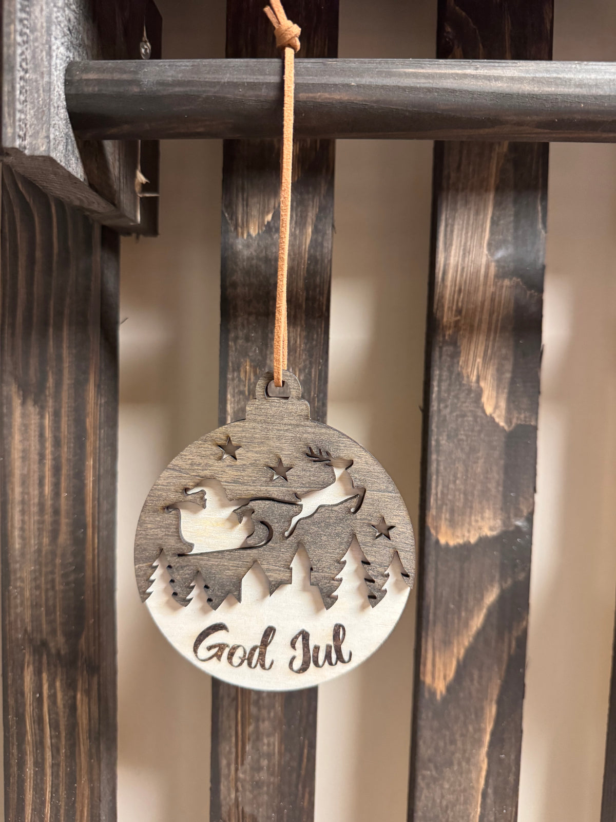 Julekuler i tre - God Jul! Velg mellom 9 fine motiv