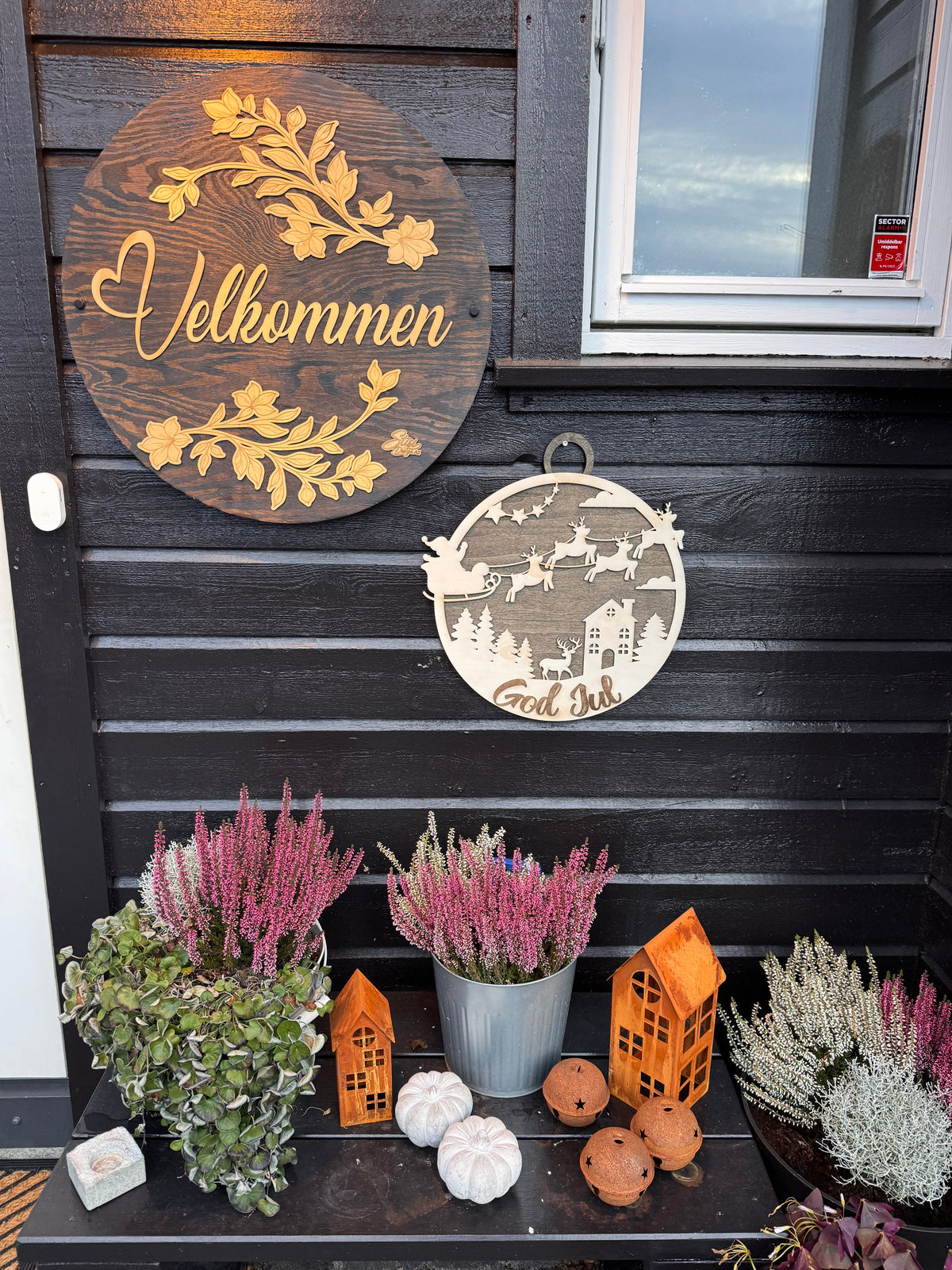 Dekorativt juleskilt