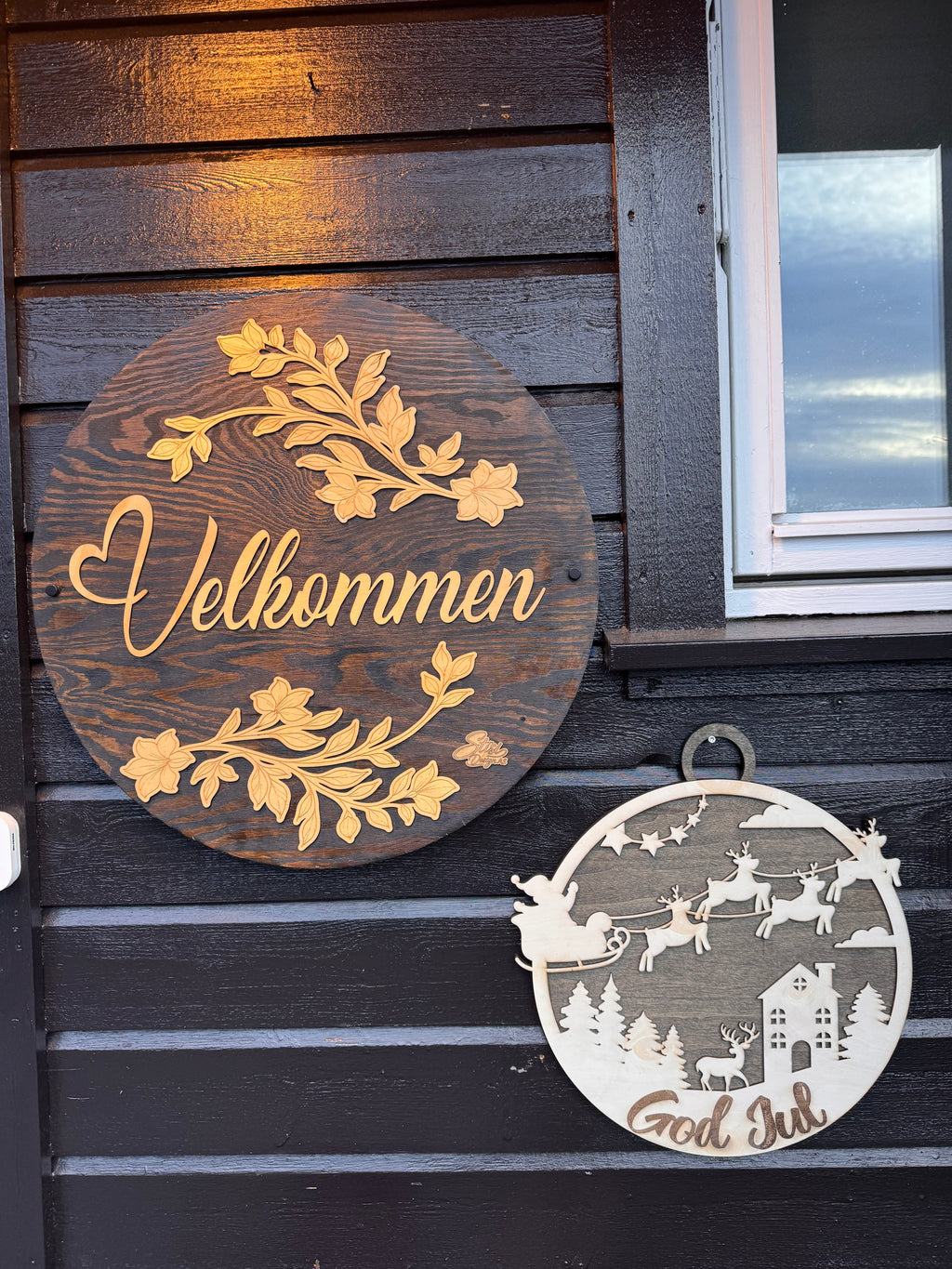 Dekorativt juleskilt