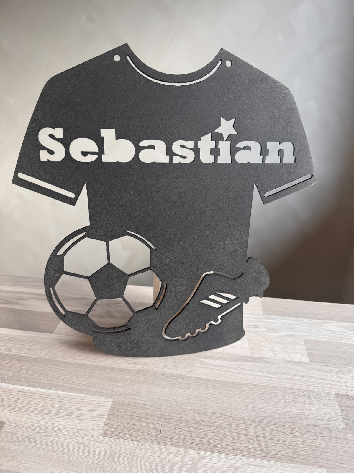 Fotballskjorte skilt